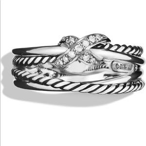 DAVID YURMAN X CROSSOVER RING with DIAMONDS